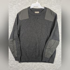 Duluth Trading Colonel Bicks Sweater Mens XLT Grey Wool Blend Outdoor Hunting